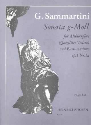 Sonate g-Moll op.1,1a fr Altlbockflte und Bc