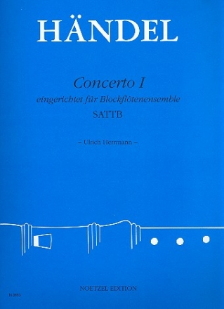 Concerto Nr.1 fr Blockfltenensemble (SATTB) Partitur  und Stimmen
