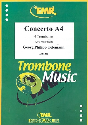 Concerto  4 fr 4 Posaunen Partitur und Stimmen