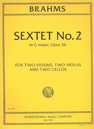 Sextet op..36,2 g minor for 2 violins, 2 violas, 2 cellos parts