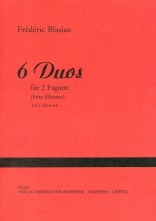 6 Duos Band 2 (Nr.4-6) fr 2 Fagotte