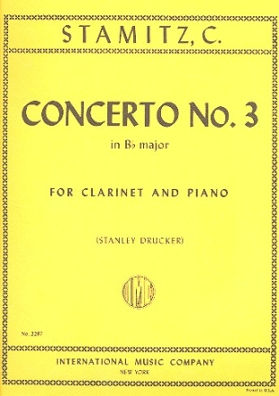 Concerto Bb major no.3 for clarinet and piano