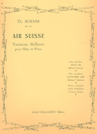 Air Suisse op.20 variations brillantes pour flte et piano