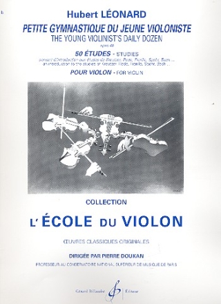 Petite gymnastique du jeune violoniste 50 tudes op.40 pour le violon