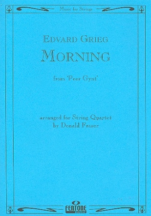 Morning from Peer Gynt Suite no.1 op.46 for string quartet score and parts