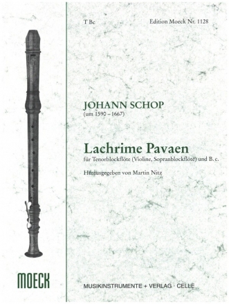 Lachrime Pavaen fr Tenorblockflte (Violine, Sopranblockflte) und Bc
