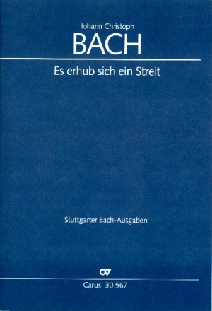 Es erhub sich ein Streit  fr Doppelchor (SATBB/SATTB) , 4 Trompeten, Pauken, Streicher, Orgel und Bc   Partitur