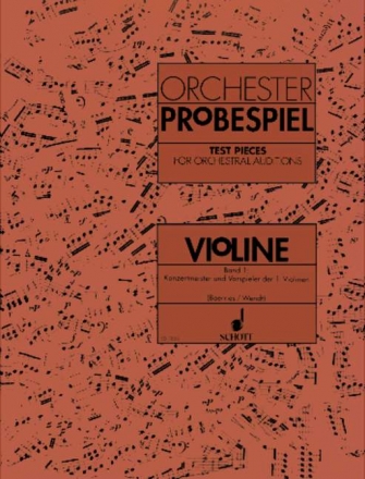 Orchester-Probespiel Violine Band 1 fr Violine