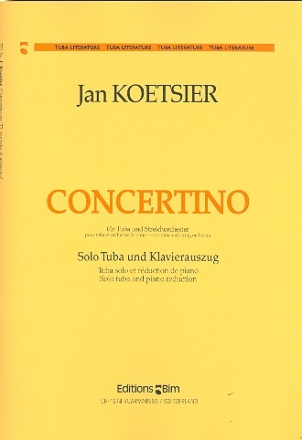 Concertino op.77 für Tuba und Streichorchester für Tuba und Klavier