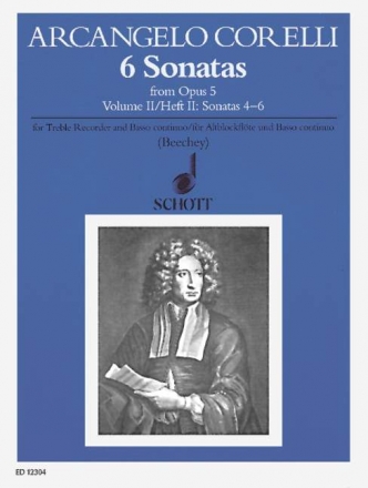 6 Sonaten aus op.5 Band 2 (Nr.4-6) fr Altblockflte und Bc