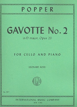 Gavotte op.23,2 for cello and piano