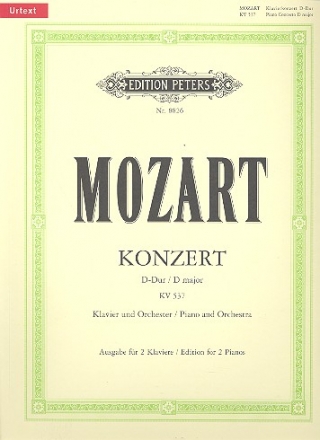 Konzert D-Dur KV537 fr Klavier und Orchester fr 2 Klaviere