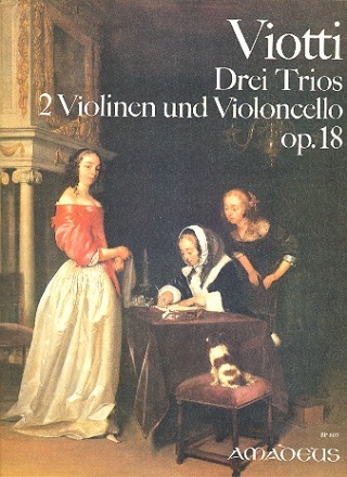 3 Trios op.18 fr 2 Violinen und Violoncello   3 Stimmen