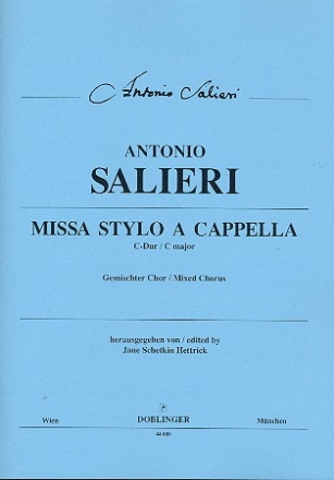 Missa stylo a cappella C-Dur fr gem Chor a cappella Partitur