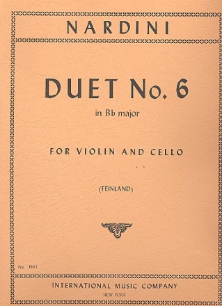 Duet no.6 in B flat major for violin and cello