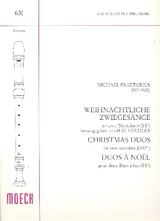 Weihnachtliche Zwiegesnge fr 2 Sopranblockflten