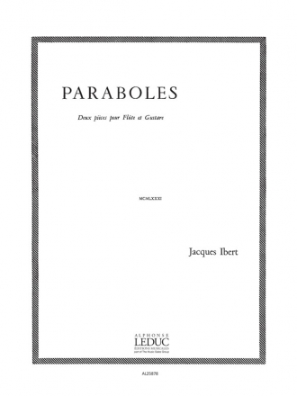 Paraboles 2 pices pour flte et guitare