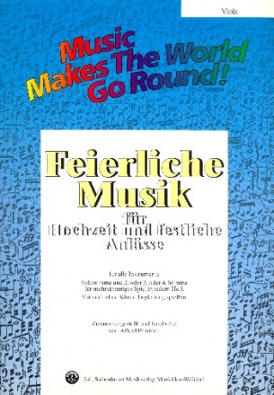 Feierliche Musik Band 1 fr flexible Ensemble Viola 1. und 3 Stimme