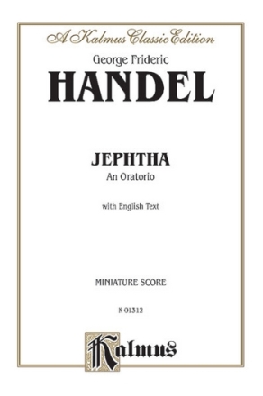 Jephtha oratorio miniature score