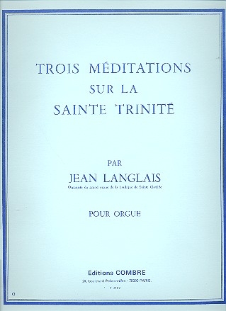 3 mditations sur la Sainte Trinit pour orgue