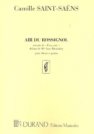 Air du rossignol pour tenor ou soprano et piano