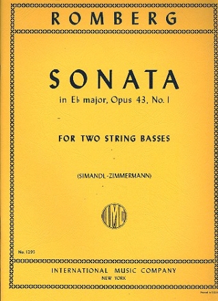 Sonata op.3,1 for 2 string basses