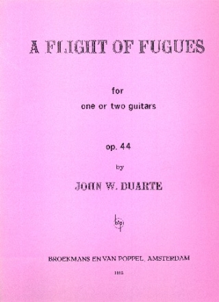 A Flight of Fugues op.44 for one or two guitars score