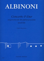 Concerto F-Dur  fr 4 Blockflten (AAA T/B) Partitur und Stimmen