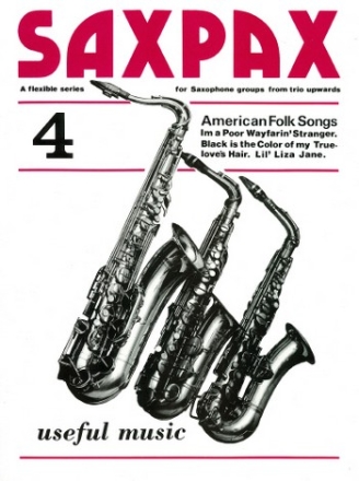 Saxpax no.4 3 saxophones/piano American folk songs