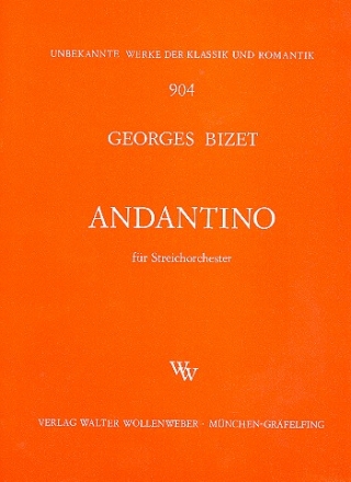 Andantino fr Streichorchester Partitur