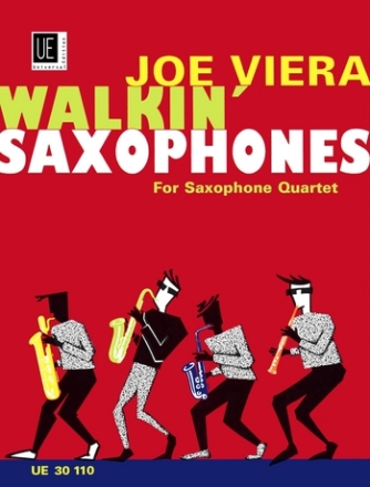Walkin' Saxophones für 4 Saxophone (SATB) Partitur und Stimmen