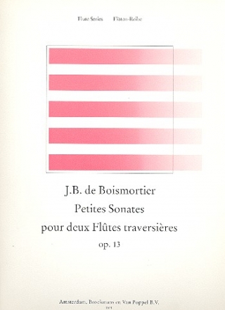 Petites sonates op.13 pour 2 fltes traversires