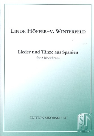 Lieder und Tnze aus Spanien fr 2 Blockflten in C