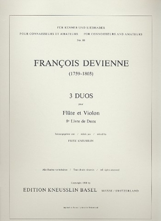 3 Duos pour flte et violon