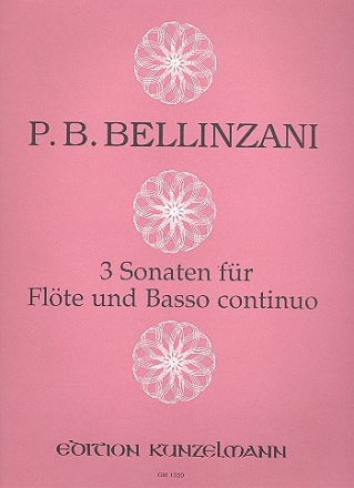 3 Sonaten aus op.3 (Nr.6,7,10) fr Flte und Bc