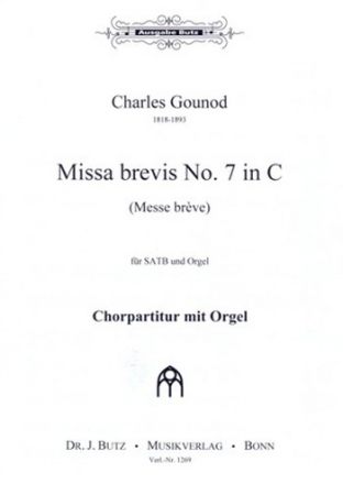 Missa brevis no.7 in C fr gem Chor (SATB) und Orgel Chorpartitur