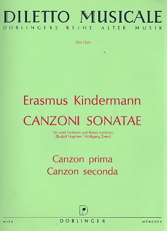 Canzoni sonatae fr 2 Violinen und Bc Stimmen