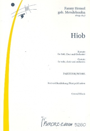 Hiob Kantate fr Soli, gem Chor und Orchester Partitur