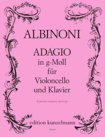 Adagio g-Moll für Violoncello und Klavier