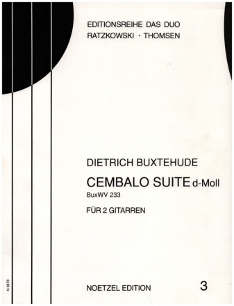 Suite d-Moll BuxWV233 fr Cembalo fr 2 Gitarren Spielpartitur
