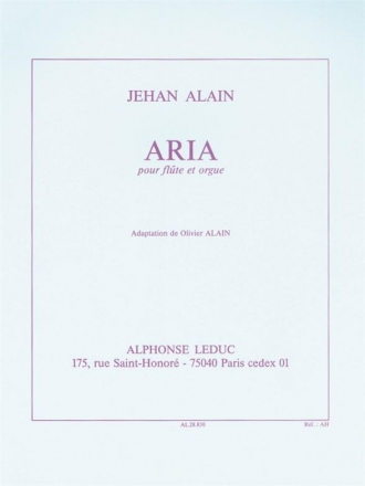 Aria pour flte et orgue