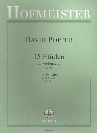 15 Etden op.76,1 fr Violoncello