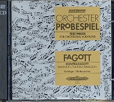 Orchester Probespiel CD fr Fagott CD Orchesterbegleitung zur Solostimme