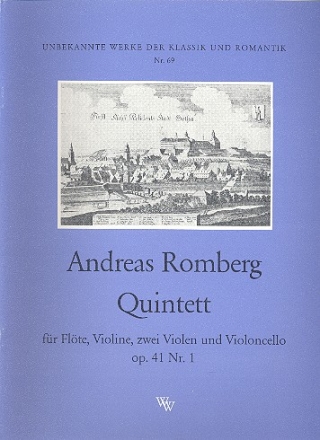 Quintett op.41,1 fr Flte, Violine, 2 Violen und Violoncello Stimmen