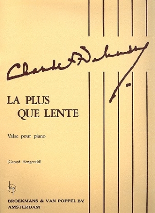 La plus que lente valse  pour piano