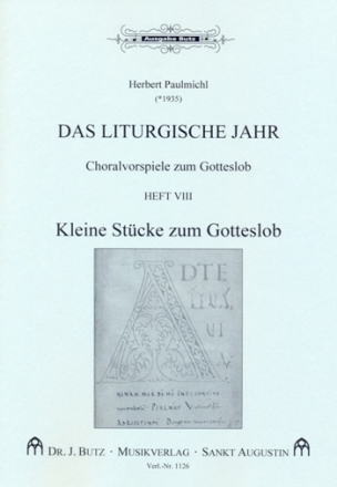 Das liturgische Jahr Band 8 - kleine Stcke zum GL (manualiter) fr Orgel