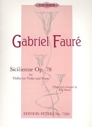 Sicilienne op.78 fr Violine und Klavier