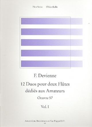 12 duos op.57 vol.1 (nos.1-6) pour 2 fltes, dedis aux amateurs