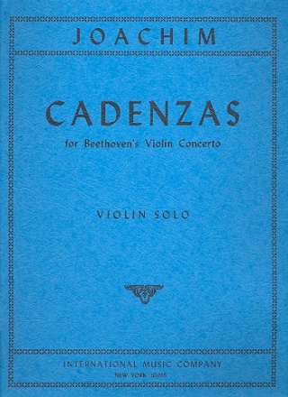 Cadenzas for Beethoven's violin Concerto for violin solo