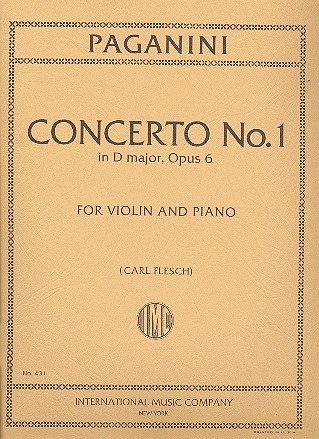 Concerto d Major no.1 op.6 for violin and piano Flesch, Carl, ed.